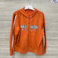 Harley Davidson Size L Orange Womens Sweatshirt