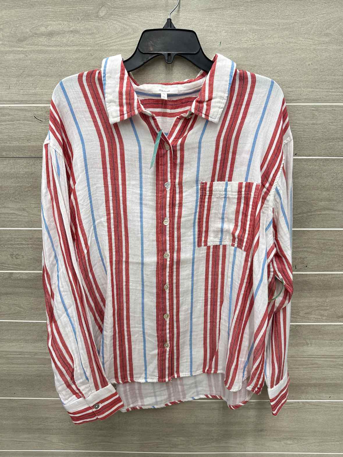 Maurices Size XL White Womens Shirt