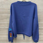 Size XL Blue Womens Sweatshirt