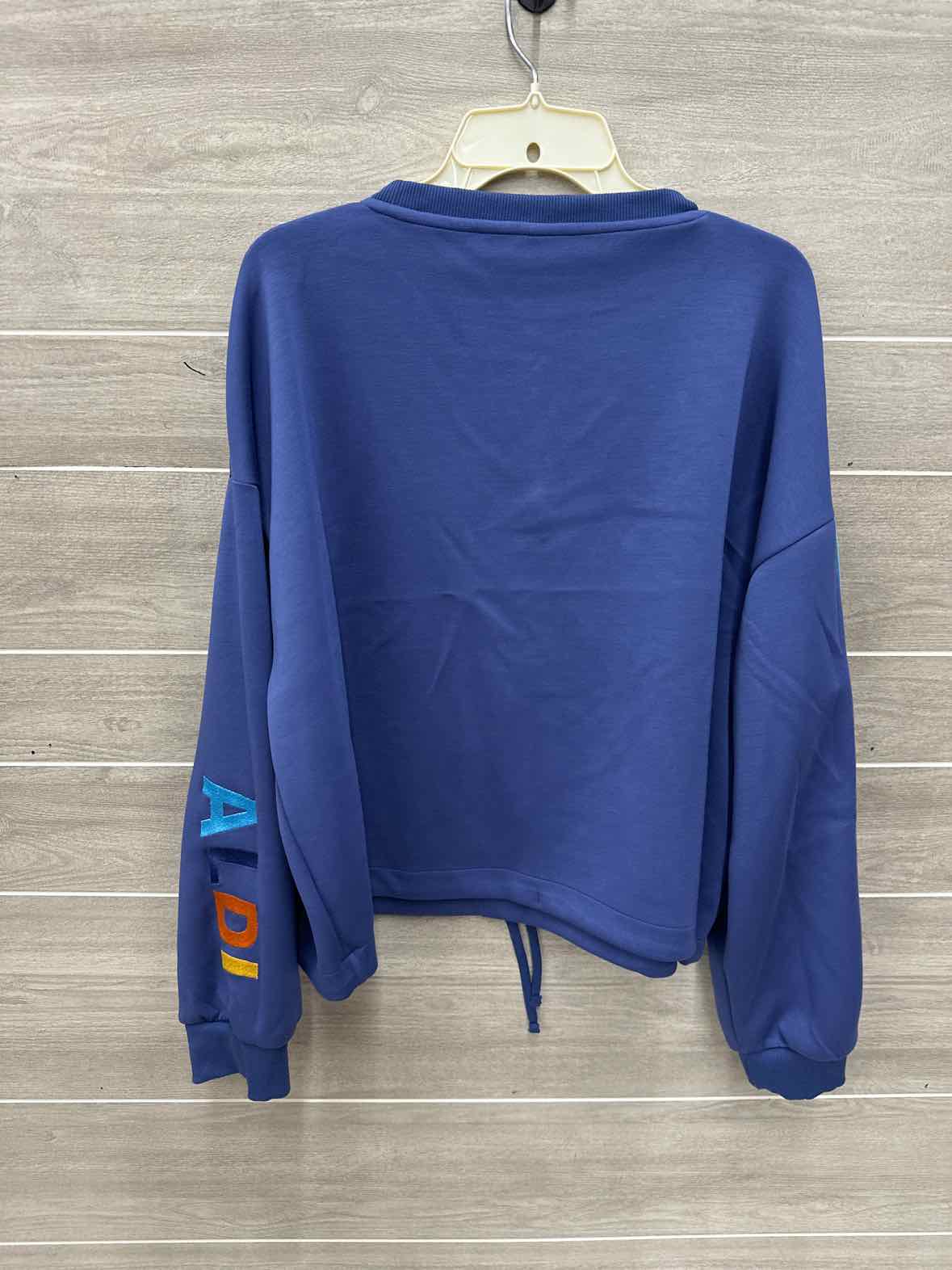 Size XL Blue Womens Sweatshirt