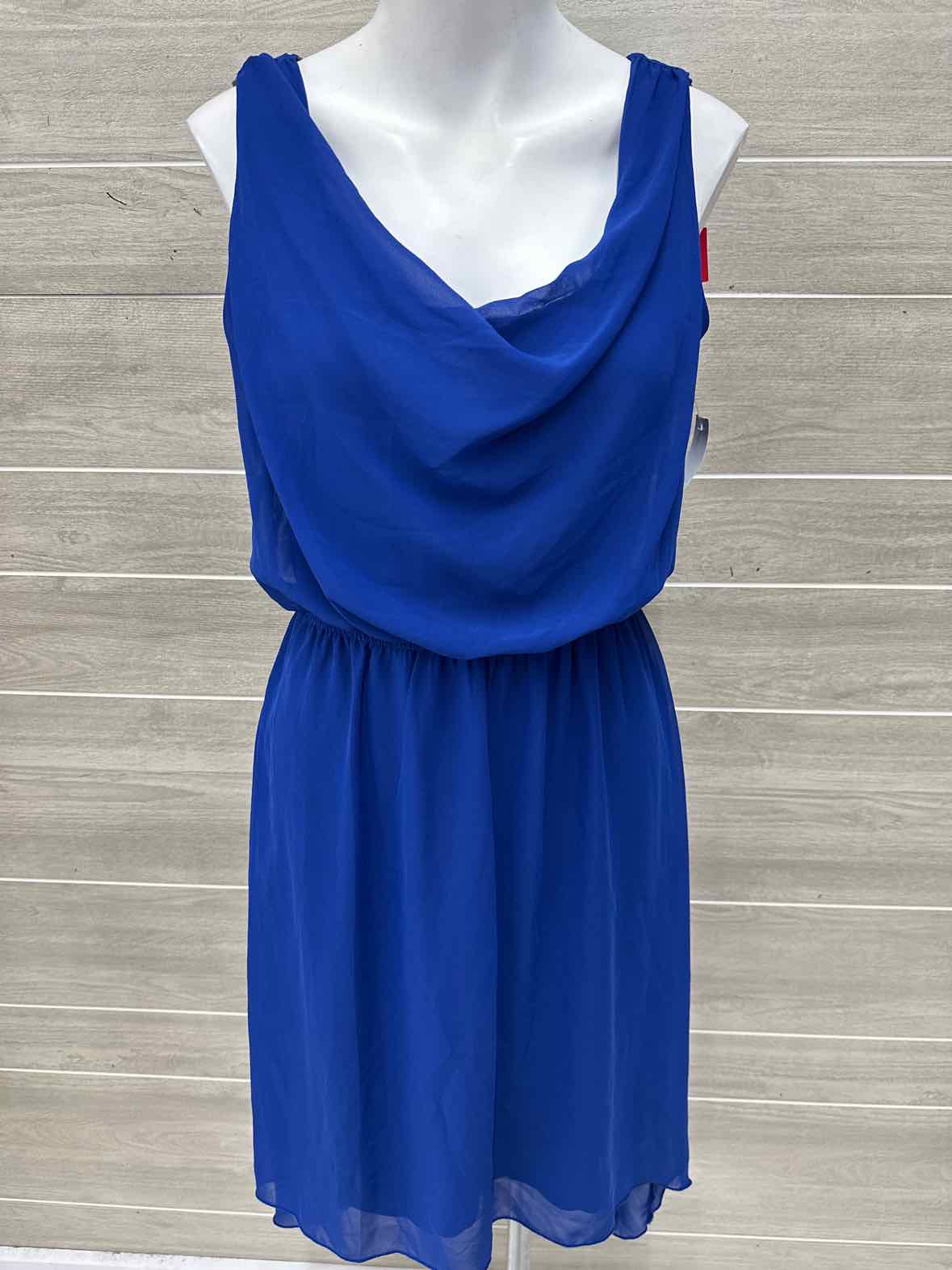 En Focus Size 8 Blue Womens Dress