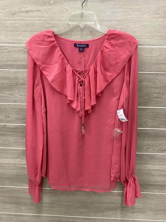 Roamans Pink Womens Size XL Shirt