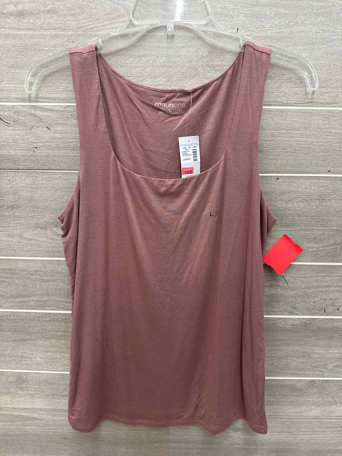 Maurices Size L Pink Womens Tank Top
