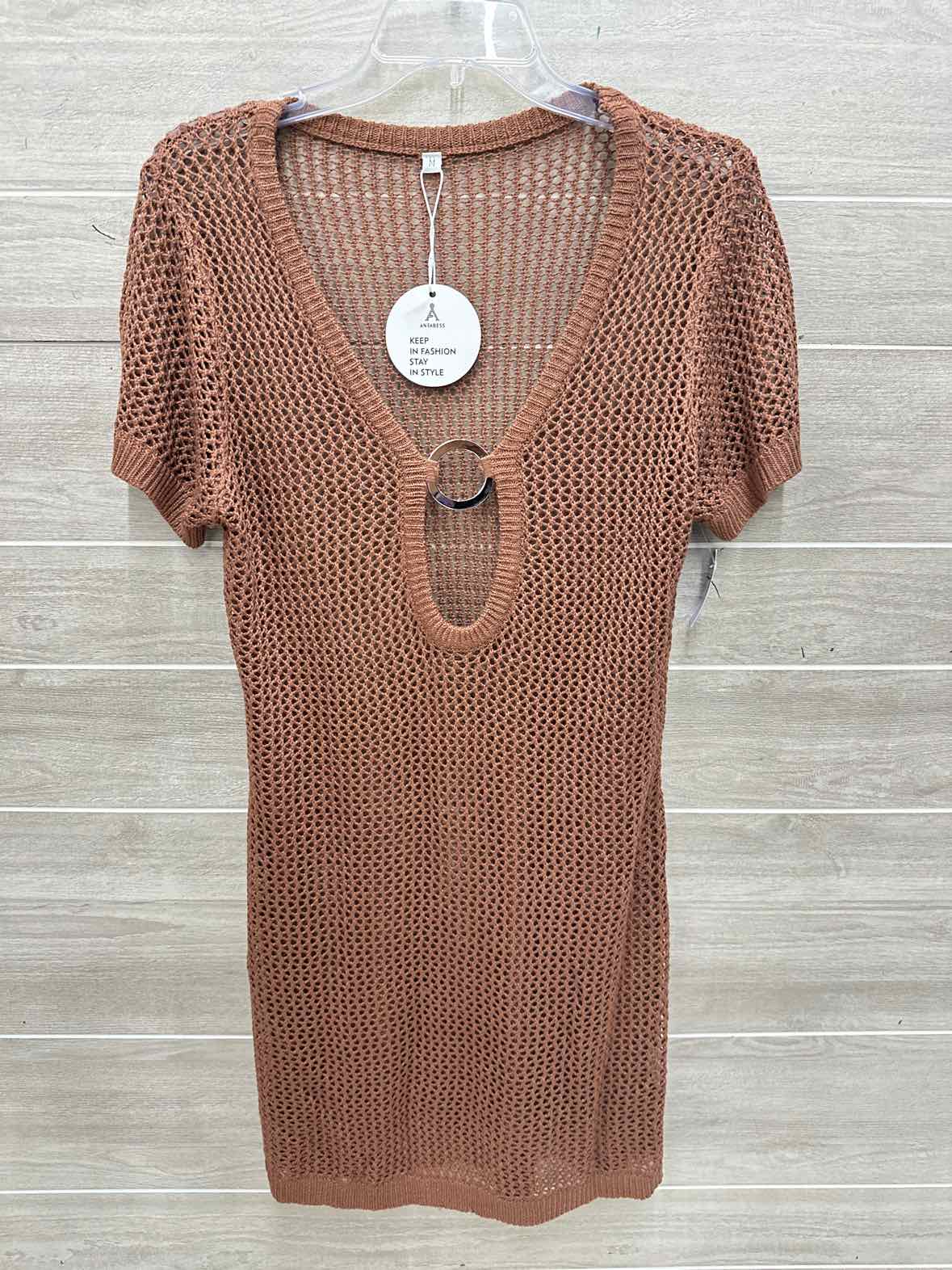 Size M Brown Womens Coverup