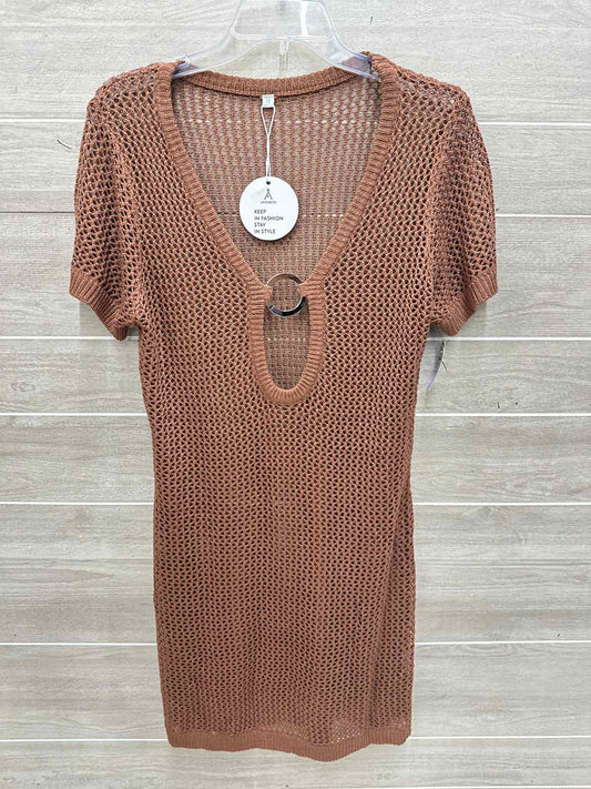 Size M Brown Womens Coverup