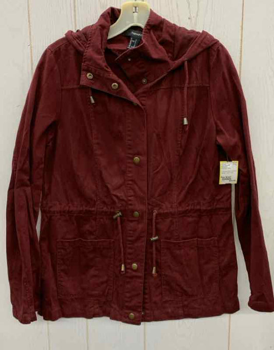 Forever 21 Burgundy Junior Size Small Jacket (Outdoor)