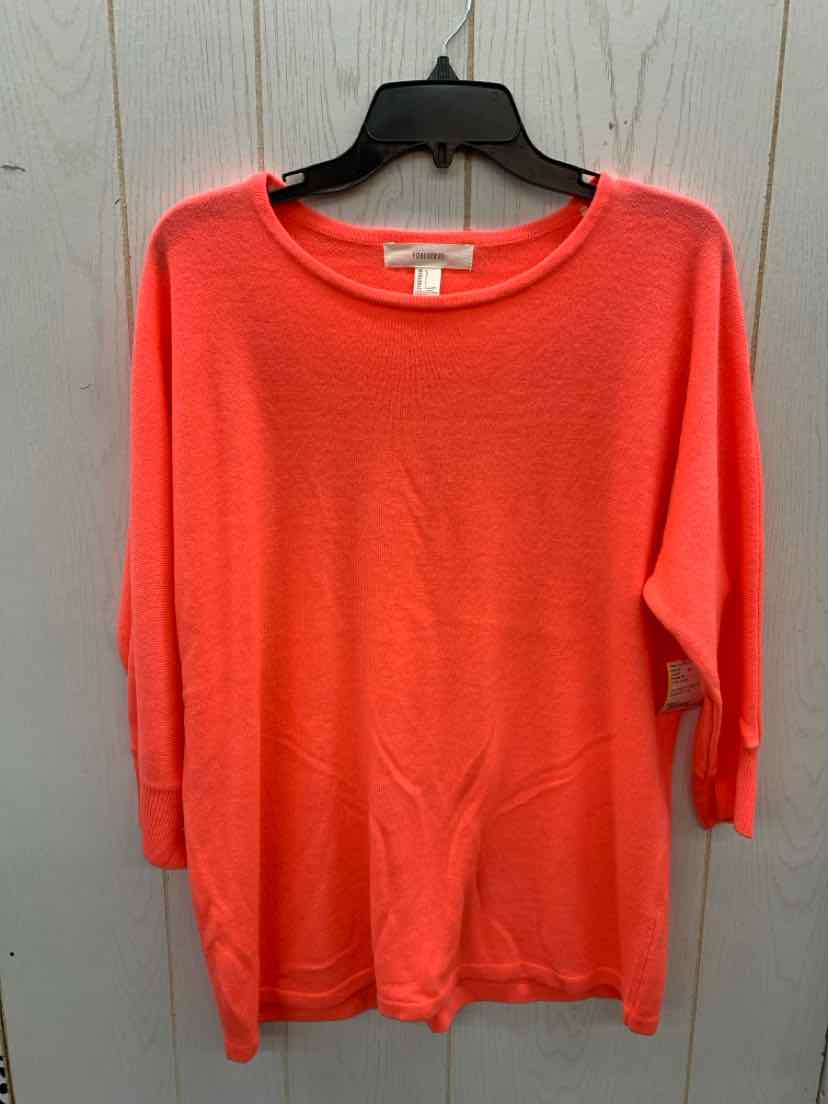 Forever 21 Coral Junior Size L Sweater