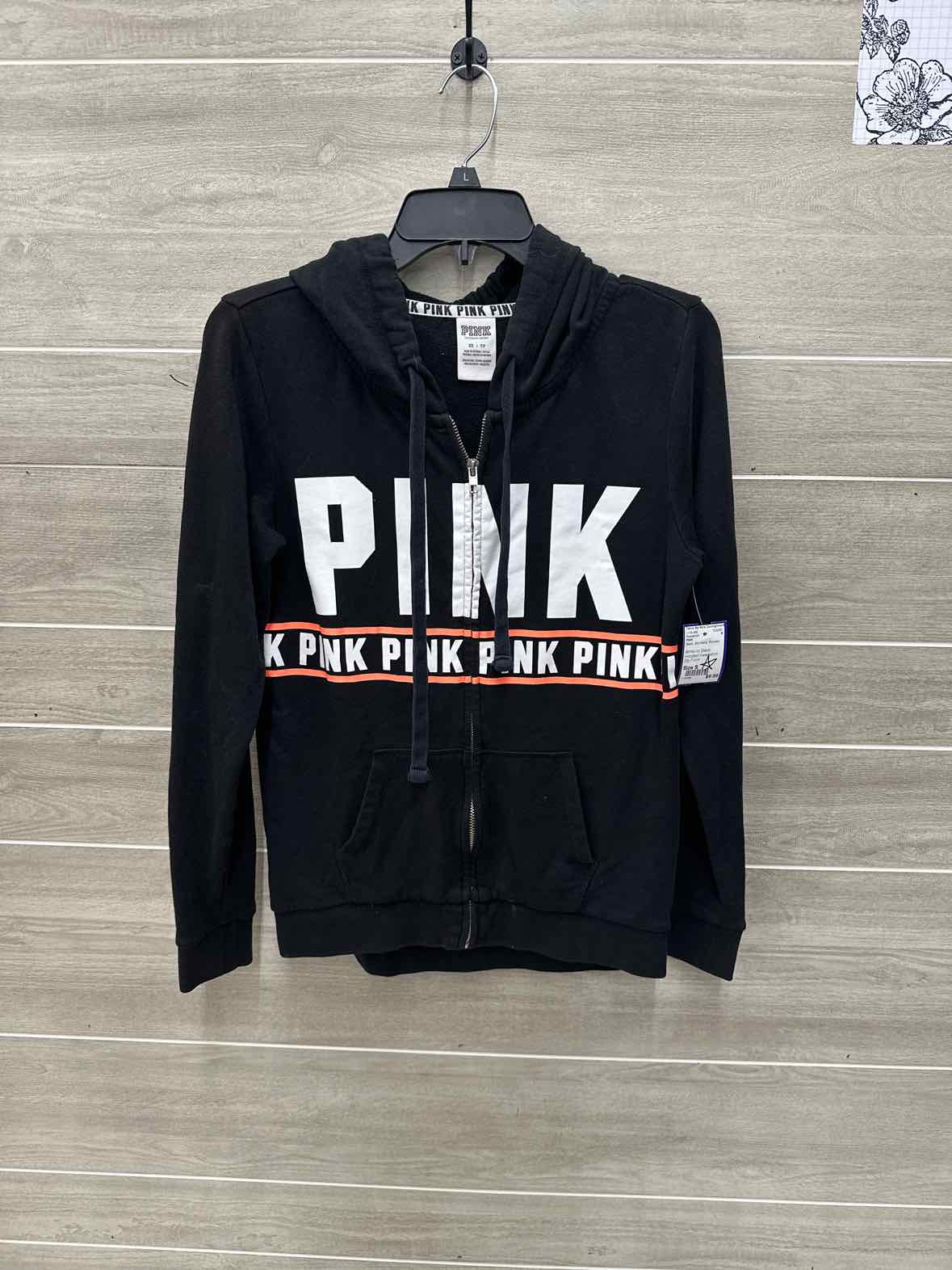 PINK Size S Black Womens Sweatshirt