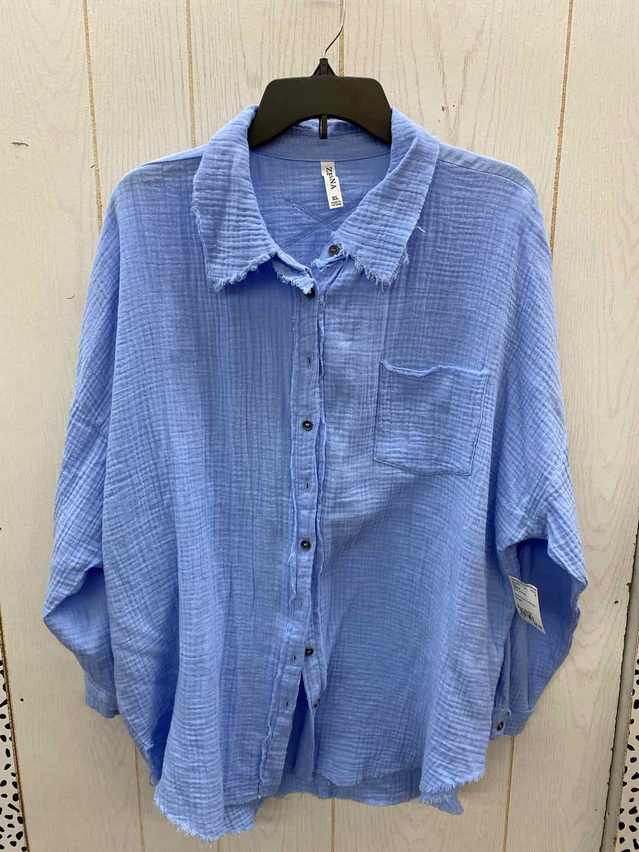 Zenana Blue Womens Size 16/18 Shirt