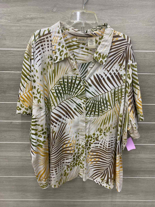 SJB Beige Womens Size 4X Shirt