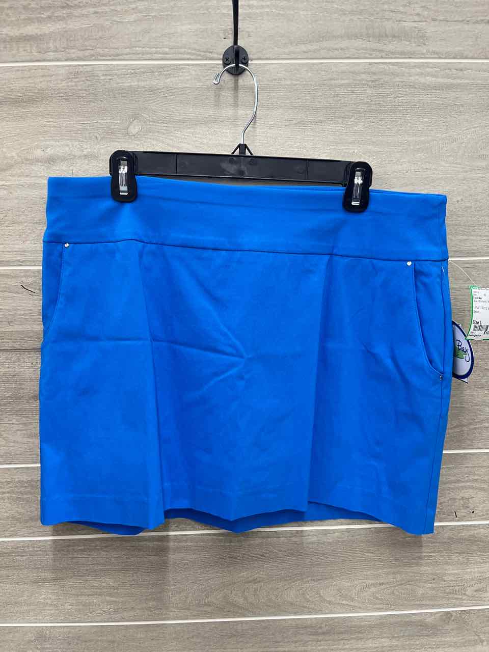 Coral Bay Size L Blue Womens Skirt
