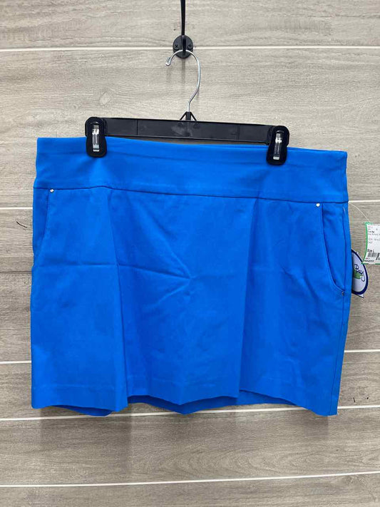 Coral Bay Size L Blue Womens Skirt