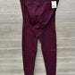 Size S Burgundy Maternity Leggings