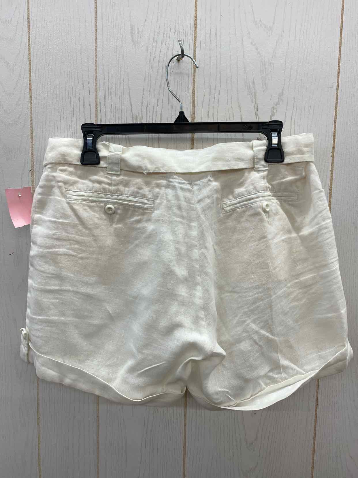 Garnet Hill White Womens Size 6 Shorts