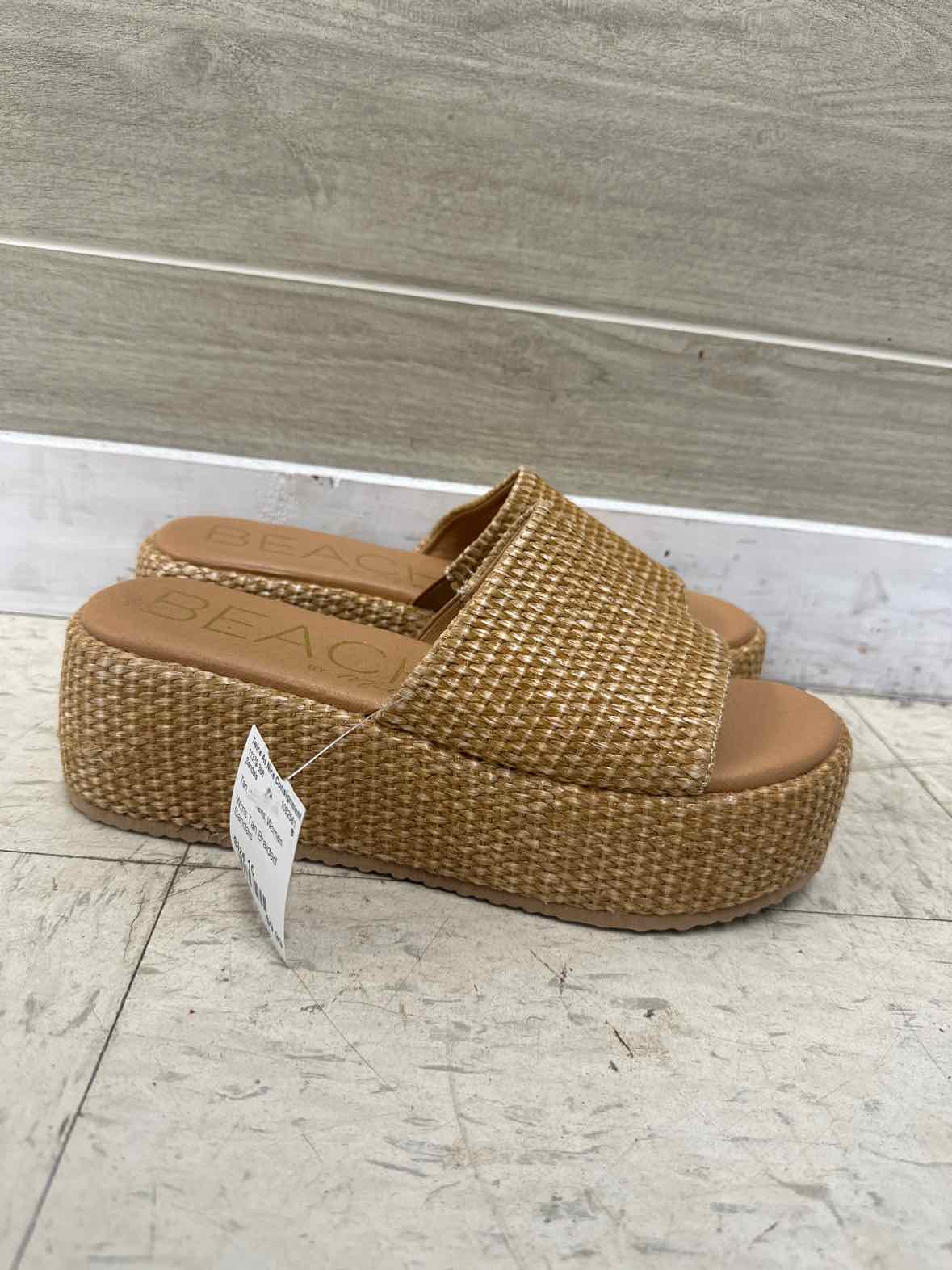 US Shoe Size 10 Tan Womens Sandals