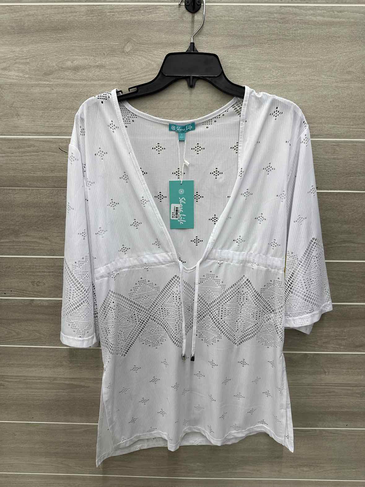 Size S White Womens Coverup
