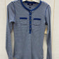 Chaps Blue Womens Size XS Shirt