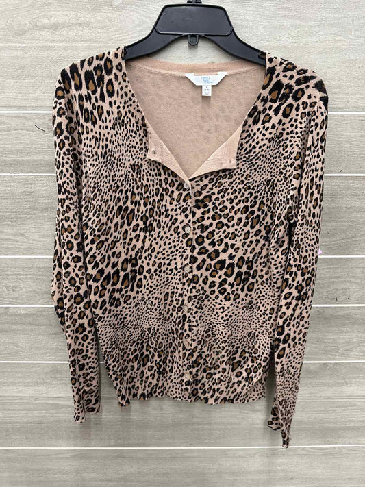 Time & Tru Size S Tan Womens Shirt