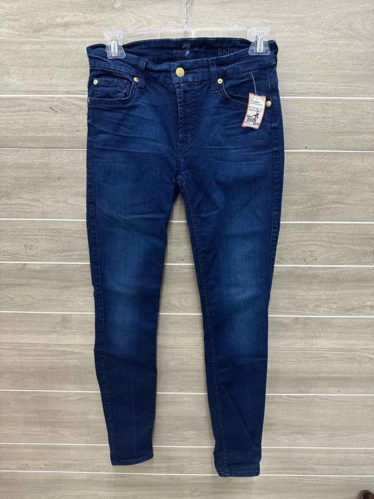7 For All Mankind Size 4 Blue Womens Jeans