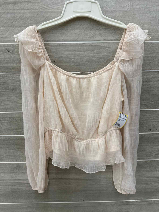 Blu Pepper Cream Womens Women Size L Shirt