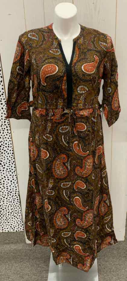 Roamans Brown Womens Size 16W Dress