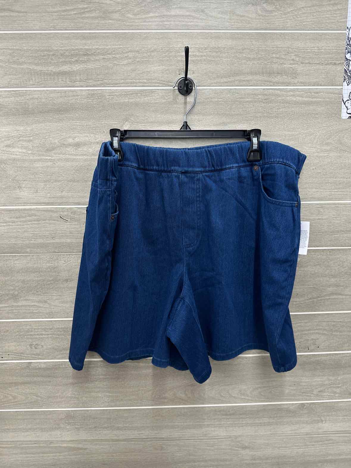 Lands End Size 20/22W Blue Plus Shorts