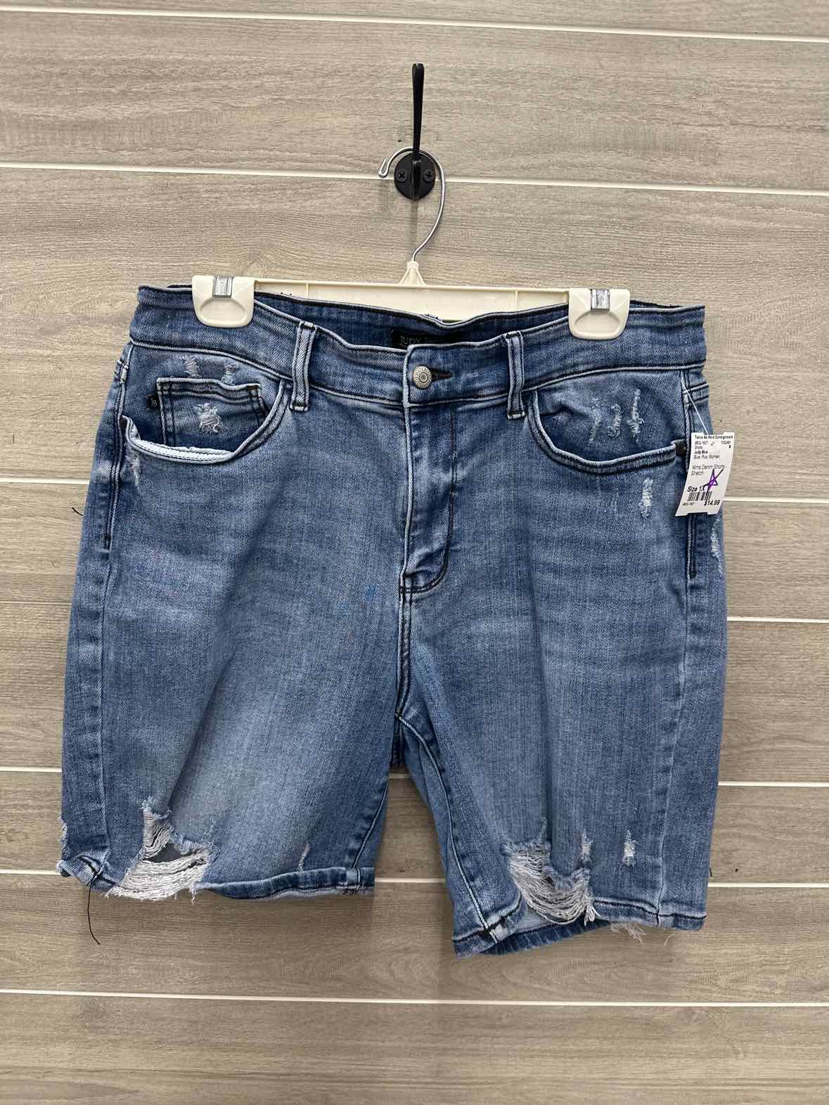 Judy Blue Size 1X Blue Plus Shorts