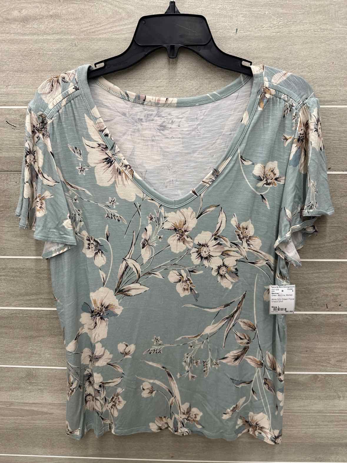 Maurices Size L Green Womens Shirt