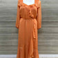 Danny & Nicole Orange Womens Size 20W Dress