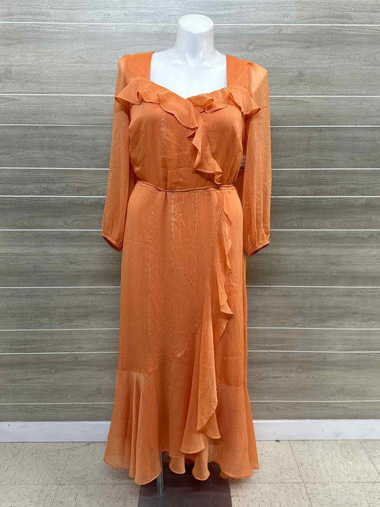 Danny & Nicole Orange Womens Size 20W Dress