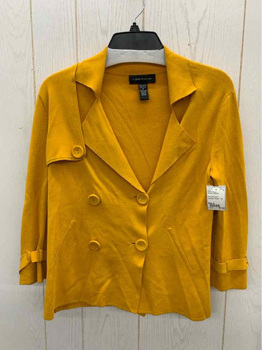 Cable & Gauge Mustard Womens Size 6 Blazer