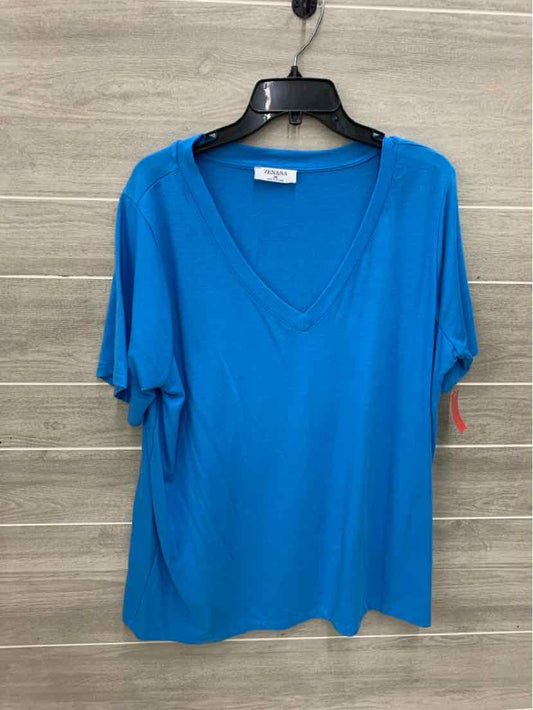 Zenana Blue Womens Size 3X Shirt