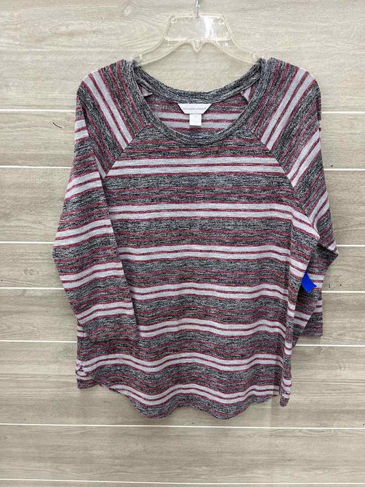 Christopher & Banks Size XL Gray Womens Shirt