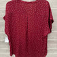 Maurices Size L Burgundy Womens Shirt