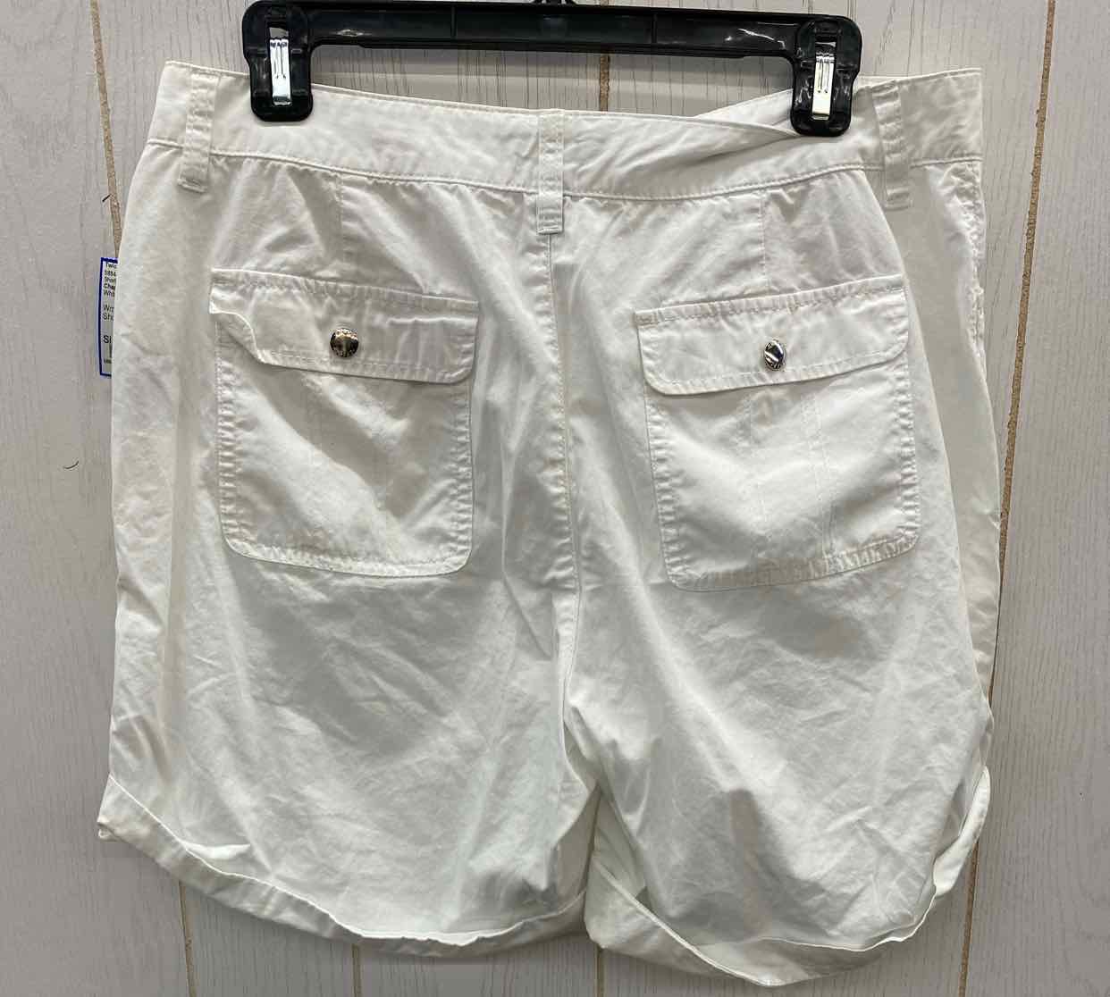 Chaps White Womens Size 10 Shorts