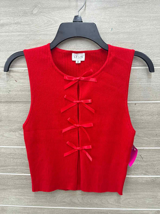 Le Lis Size M Red Junior Tank Top