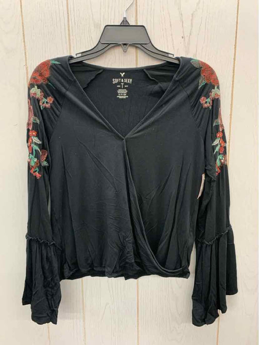 American Eagle Black Junior Size Small Shirt