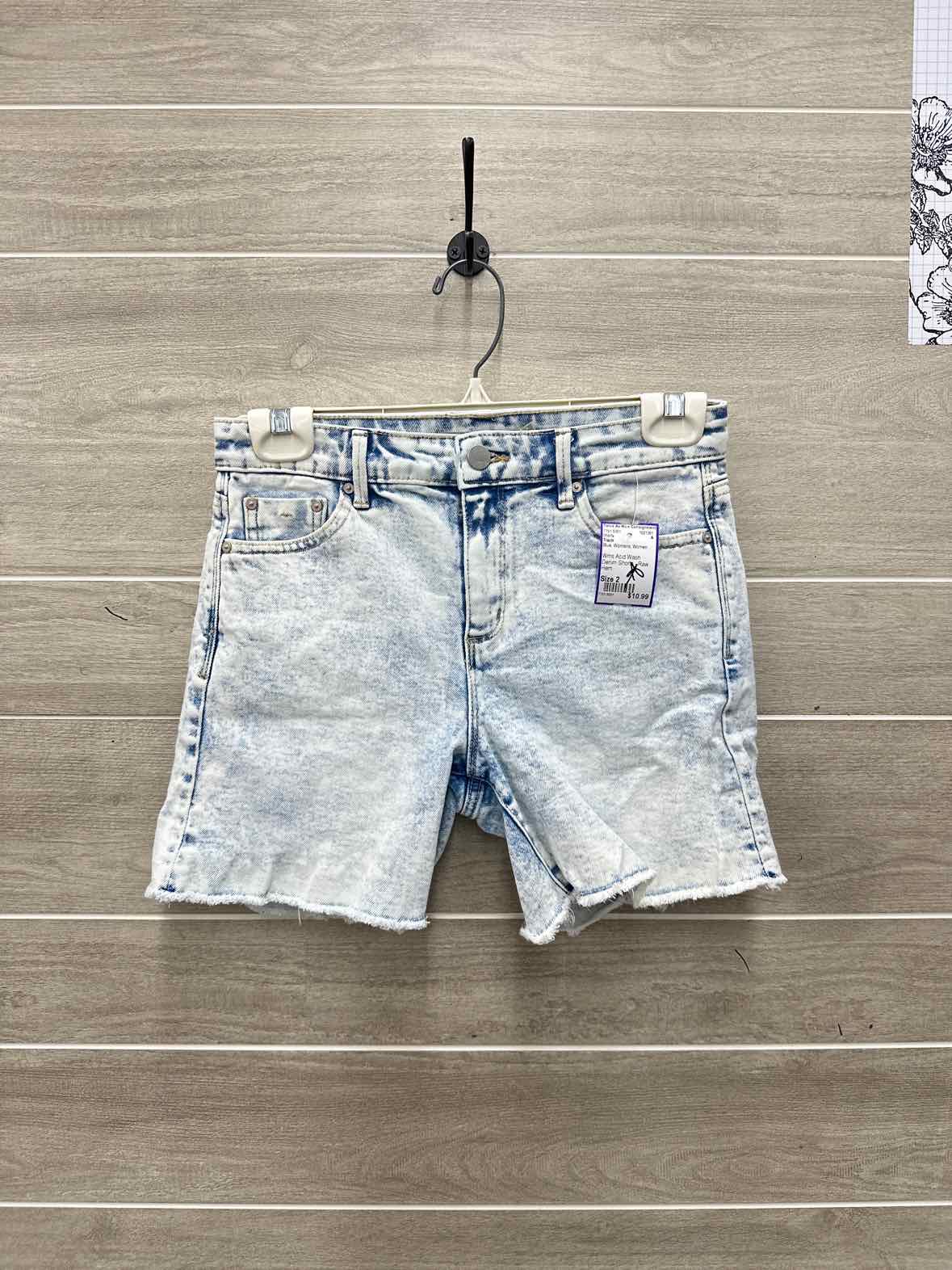 Tractr Size 2 Blue Womens Shorts