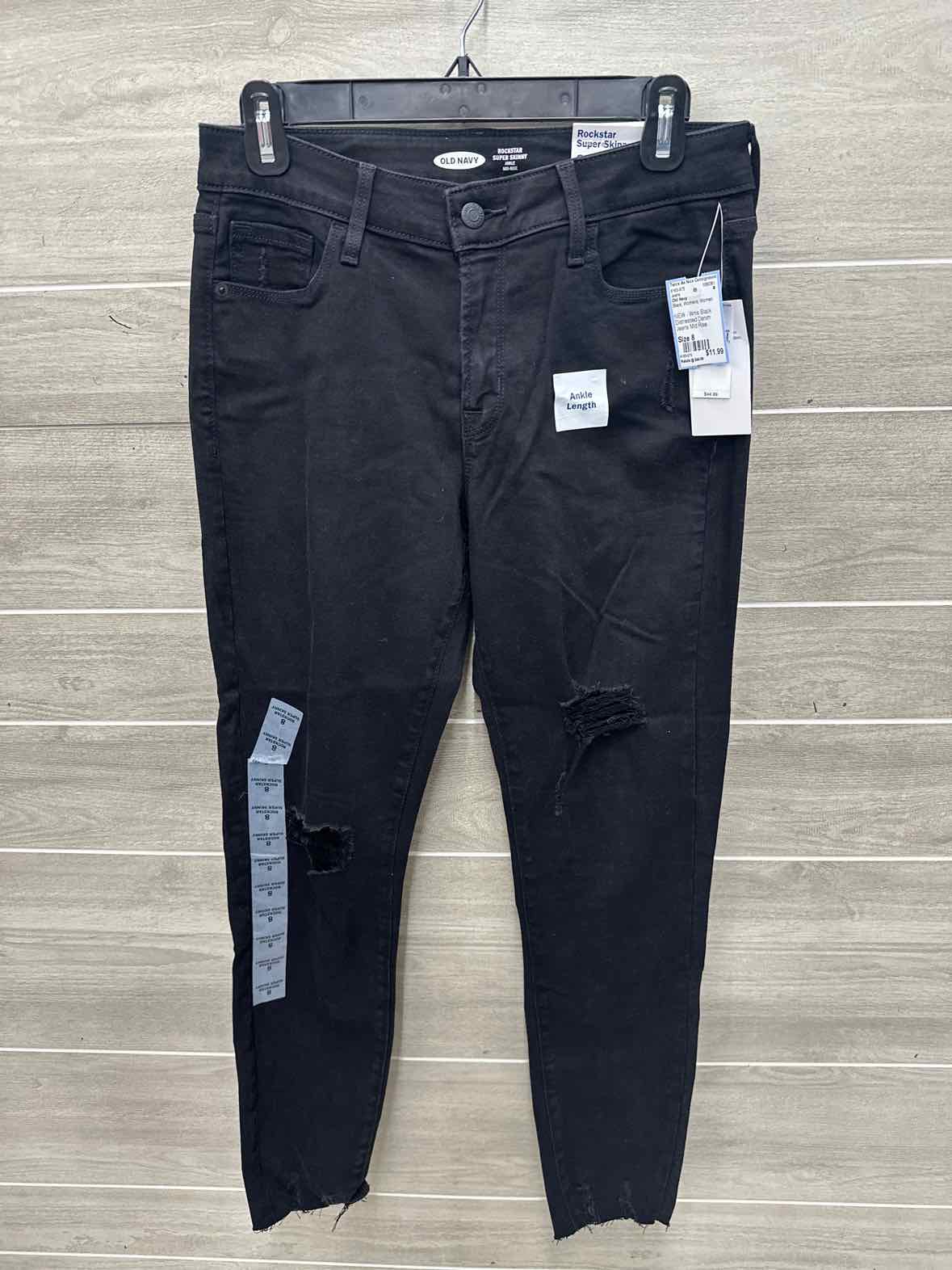 Old Navy Size 8 Black Womens Jeans