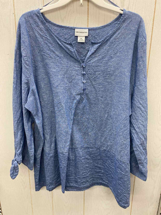 Liz Claiborne Blue Womens Size 18/20 Shirt