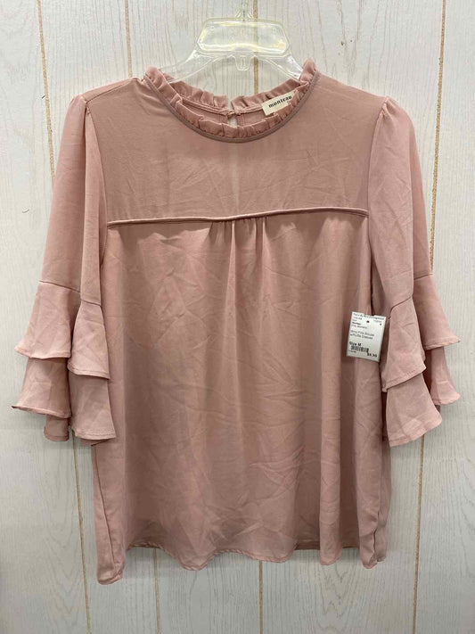 Monteau Pink Womens Size M Shirt