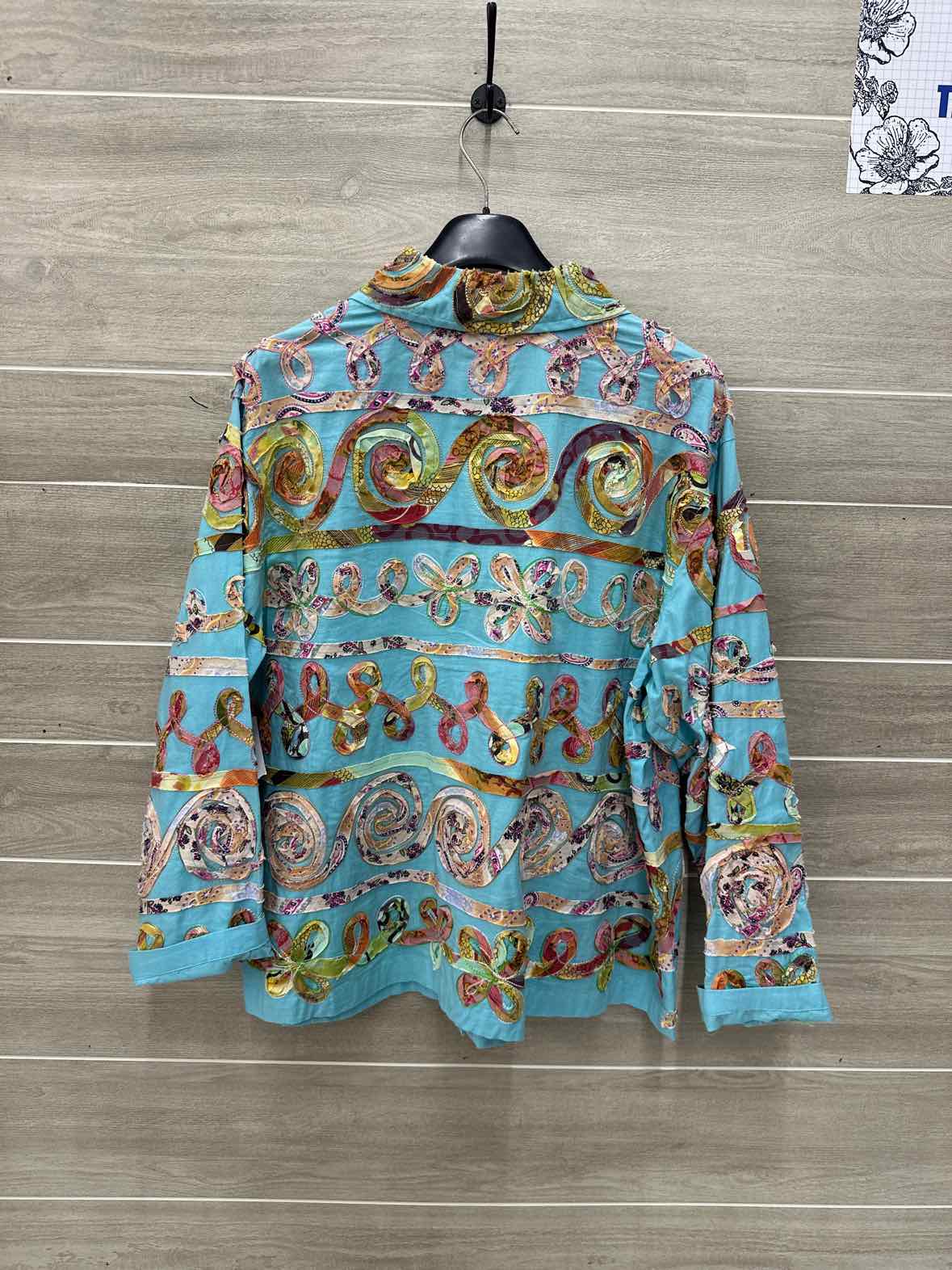 Multi-Color Womens Women Size 2X Blazer