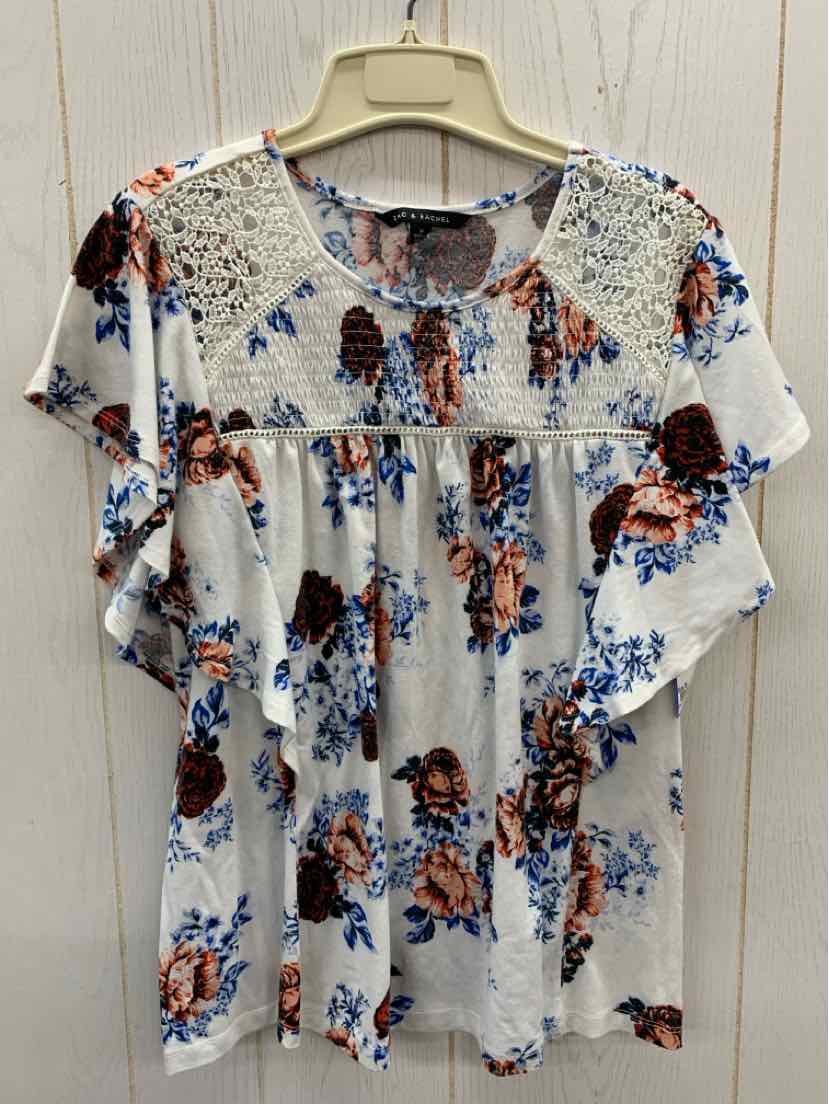 Zac & Rachel White Womens Size M Shirt