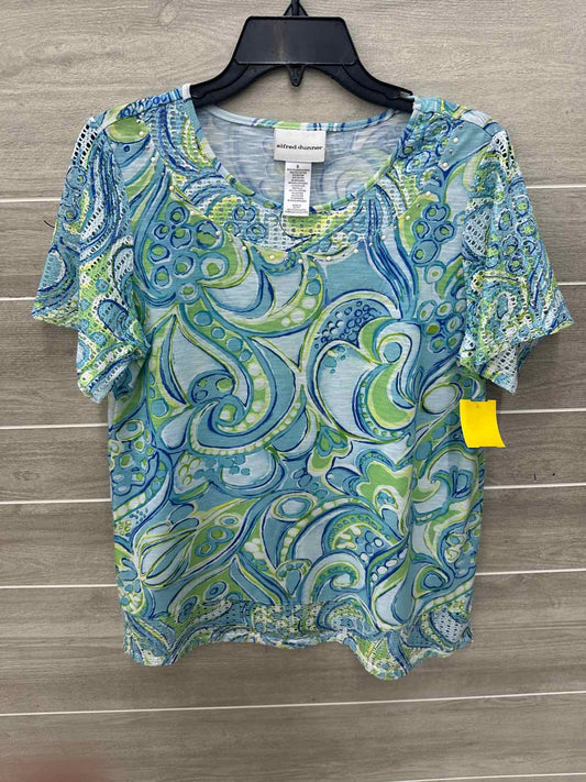 Alfred Dunner Green Womens Women Size Small Shirt