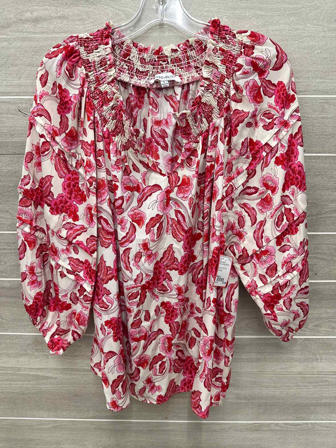 Rose + Olive Size L Pink Womens Shirt