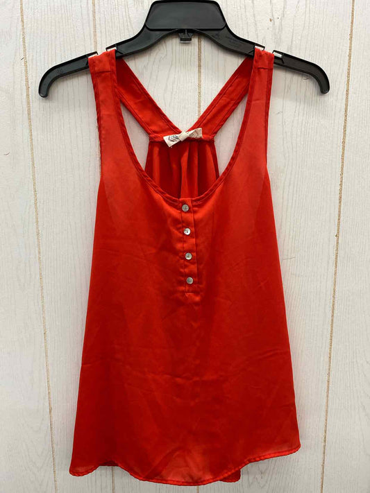 Pink Rose Red Womens Size L Tank Top