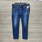 Silver Size 8 Blue Womens Jeans