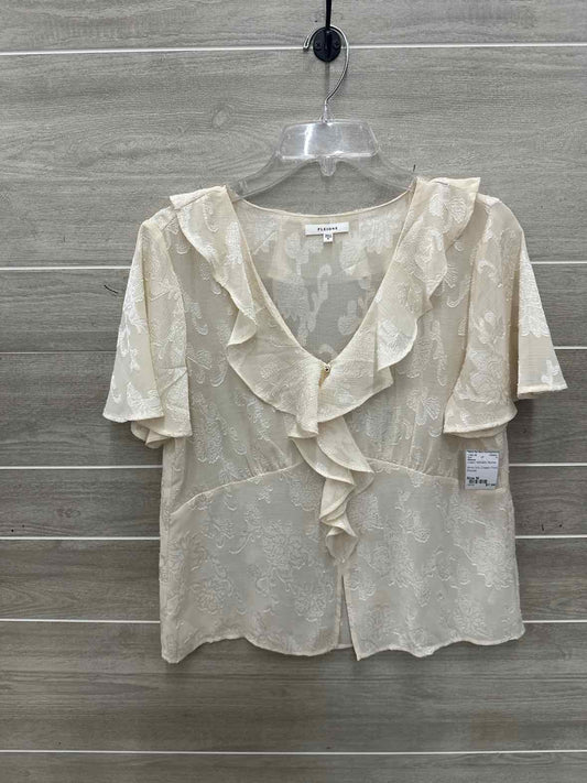 Pleione Size M Cream Womens Shirt