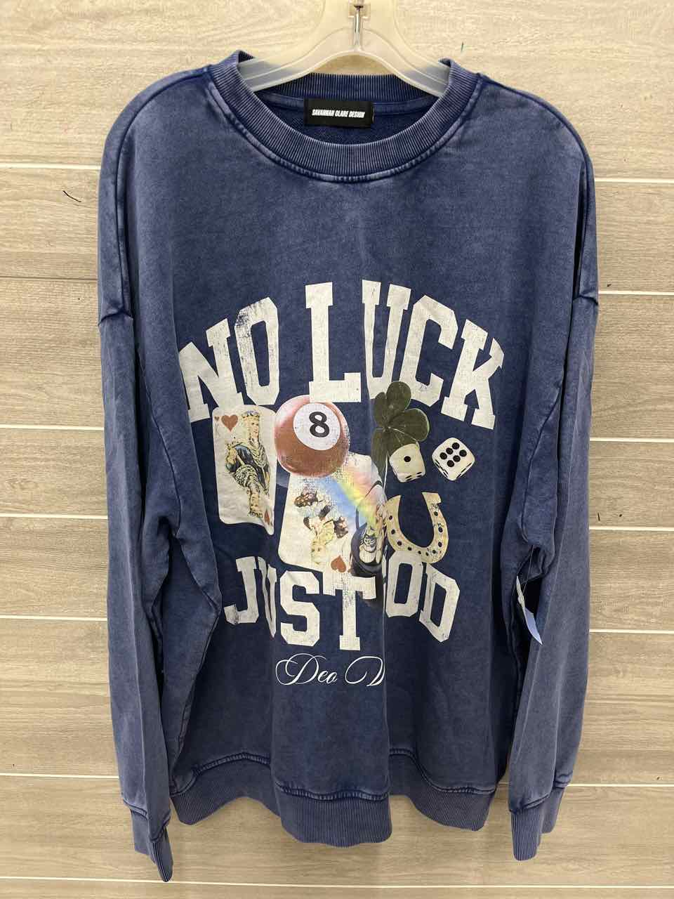 Size 2X Blue Plus Sweatshirt