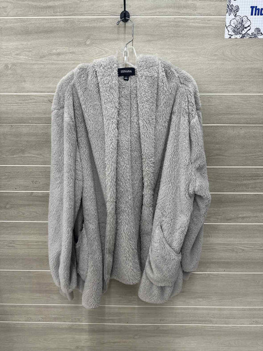 Zenana Size L Gray Womens Sweater